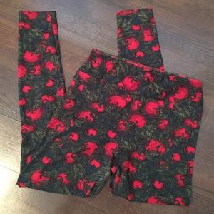 LuLaRoe leggings one size tomato print